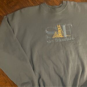 Vintage San Francisco Embroidered Crewneck Sweatshirt XL